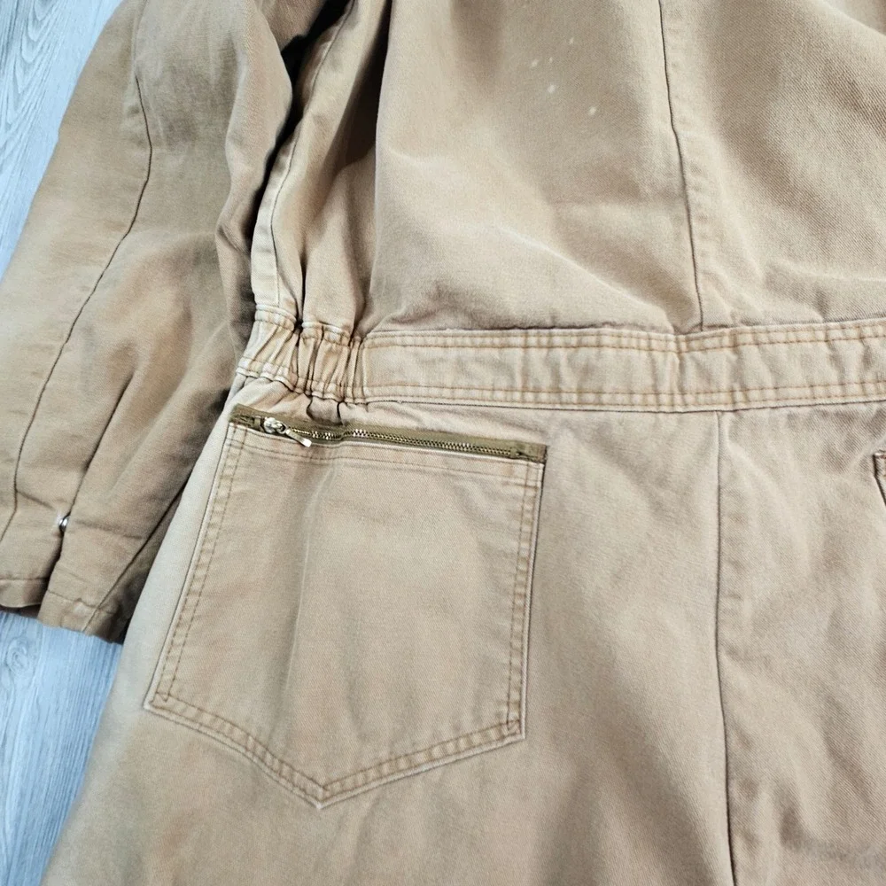 Walls Blizzard-Pruf Insulated Coveralls Mens XL Tall Brown Cotton Duck USA Made